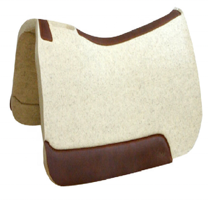 Manaal – tapis de selle en feutre de cheval de qualité supérieure, pour cheval en cuir, Design classique - Product Image 3