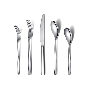 Stainless Steel Handmade Flatware 5 Pieces Cutlery Set - Product Image 1
