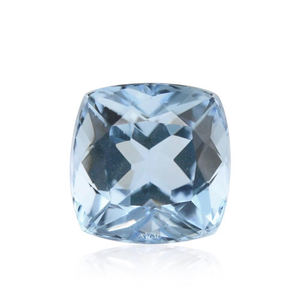 5mm Cojín Corte Aguamarina Natural Venta al por mayor Precio de fábrica Piedra preciosa suelta facetada de alta calidad AGUAMARINA NATURAL IGI - Product Image 1