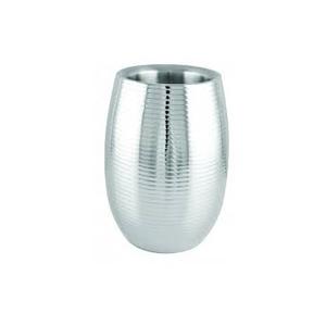 Refroidisseur à vin à double paroi, refroidisseur à vin décoratif en métal, refroidisseur à vin pour une seule bouteille, support de refroidissement, design martelé - Product Image 5