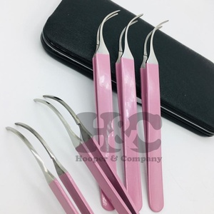 Sustainable Pink <b>Eyelash</b> <b>Applicator</b> Tweezer Custom <b>Eyelash</b> <b>Applicator</b> Tweezer Silver Black <b>Eyelash</b> <b>Applicator</b> Private Label mink - Product Image 3