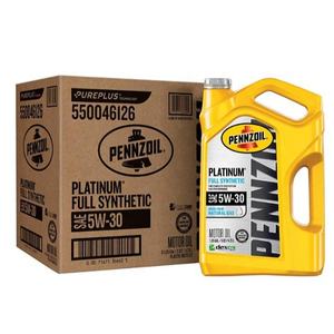Aceite de Motor Sintético Pennzoil Platinum 5W-30 (5 Cuartos), Lubricante Automotriz Antidesgaste - Product Image 1