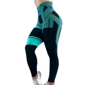 Mallas de cintura alta con logotipo personalizado para mujer, para Yoga, venta al por mayor, 2021 - Product Image 5