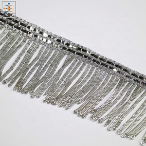 ขอบเส้นไหมทองแท่งโลหะ2ซม. ขอบพู่ลวดโลหะประดับทุกขนาด - Product Image 2