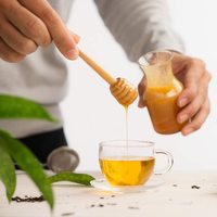 8cm 10cm 15cm 16cm En Bois cuillère à Miel 3 Pouces Mini-Nid D'abeille Bâton Miel Agitateur Bâton pour Le Miel Pot Dispense Arroser