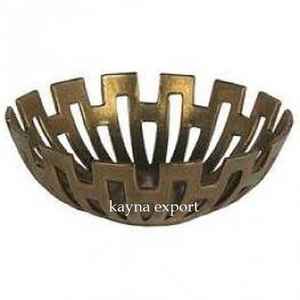 Bol à fruits décoratif plaqué or restaurant de luxe et maison décoration de table utiliser ustensiles de cuisine bols de service - Product Image 2