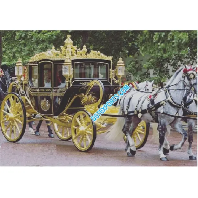 Royal Queen Horse Drawn Carriage Queen Royal Horse Drawn Carriage For Wedding Maharaja Royal Horse Drawn Buggy For Wedding