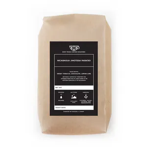 Adesivo personalizado da etiqueta do café para o saco do café