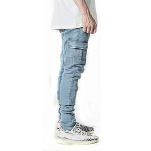 Pantalons de haute qualité pour hommes, grande taille multi-poches Cargo pantalons décontractés OEM brodés à la taille moyenne - Product Image 4
