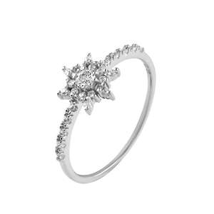 Anillo de Plata de Ley 925 de alta calidad para mujer con piedras preciosas de circón cúbico para accesorios de joyería de aniversario de fiesta de boda - Product Image 1