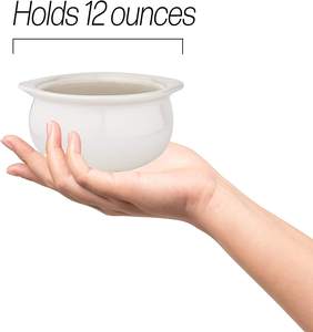 Paquete <span class=keywords><strong>de</strong></span> 6 Tazones <span class=keywords><strong>de</strong></span> Cerámica <span class=keywords><strong>de</strong></span> 12 oz para <span class=keywords><strong>Sopa</strong></span> <span class=keywords><strong>de</strong></span> <span class=keywords><strong>Cebolla</strong></span> Francesa, Perfectos para Sopas <span class=keywords><strong>de</strong></span> <span class=keywords><strong>Cebolla</strong></span>, Guisos, Estilo <span class=keywords><strong>Restaurante</strong></span>, Blancos - Product Image 2