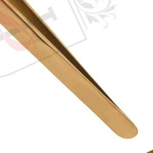 แหนบต่อขนตาสีโรสโกลด์,แหนบต่อขนตาเพิ่มความยาวขนตาตรงปลายแหนบแยกฉลากส่วนตัวแหนบต่อขนตา - Product Image 4