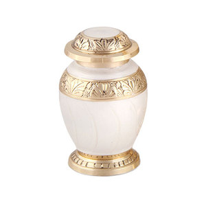 Urna de cremación de Metal grabada a mano de Color dorado, Holy Keep Sake, cenizas para adultos, servicios funerarios, recuerdo de restos humanos - Product Image 6