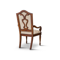 Fauteuil d'appoint classique en bois Phantom, chaise de salle à manger, chaise longue, bois massif acajou, mobilier d'appartement, design moderne