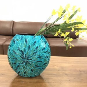 [ NEW ARRIVAL 2021 ] Luxury and elegant blue flower vase <b>pot</b> with wholesale price - Product Image 4