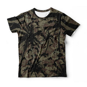 Wholesale Custom Made Custom <b>Floral</b> Printed <b>Men</b> Casual T-<b>Shirts</b> <b>Men</b> Plaid Patchwork Style Gym Sports T-<b>Shirts</b> - Product Image 1