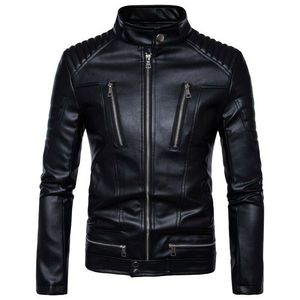 Veste de motard unisexe en cuir de mouton véritable noir avec fermeture éclair, disponible en toutes les couleurs, fabriquée au Pakistan - Product Image 2