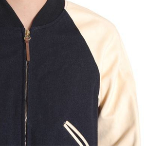 Veste universitaire en laine pour homme avec col montant, coupe-vent et respirante, design réversible - Product Image 4