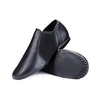 Chaussures de danse jazz traditionnelles pour femmes en gros, coupe basse, en cuir PU et cuir véritable, couleur personnalisable, plates et professionnelles