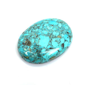 Cabochon ovale turquoises américaines, pierre précieuse naturelle de bijoux, 49x35mm, 141.10 carats, offre spéciale - Product Image 3