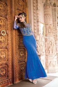 ชุดเดรสปาร์ตี้ยาวถึงพื้นหรูหรา | ชุดเดรสปักลายสำหรับผู้หญิงงานแต่งและงานตอนเย็น - Product Image 2