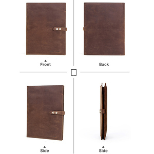 Portefeuille de voyage en cuir avec pochettes pour tablette pour documents - Product Image 5
