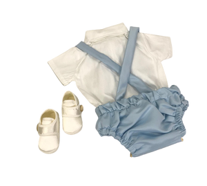 Vêtements pour enfants modernes de haute qualité en gros, vêtements d'été pour garçons, salopette bleue à motif de dessin animé, occasion spéciale - Product Image 5