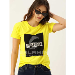 T-shirt en coton pour femmes, estival et surdimensionné, impression personnalisée, transfert de chaleur - Product Image 5