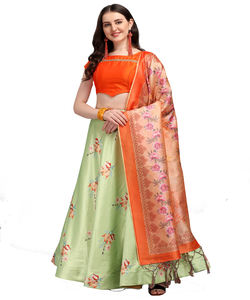 Designer de mariage coloré brodé travail manuel Lehenga Choli avec chemisier traditionnel personnalisé vêtements en gros Alphanumero - Product Image 1