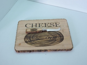 เขียงไม้ดีไซน์ใหม่แบบเผาผลาญ พร้อมอุปกรณ์ครัว/เครื่องมือทำครัว คุณภาพดี ดีไซน์โบราณ สำหรับหั่นอาหาร - Product Image 4