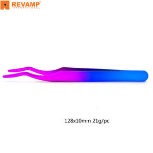 Ensemble d'applicateurs de cils en acier inoxydable durable avec logo personnalisé, pointe lisse, durable, anti-magnétique, outil de beauté multifonctionnel pour les cils - Product Image 4