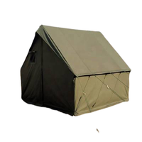 Tente de camping en toile double couche STI 4 saisons pour 1-2 personnes, 100% imperméable, coupe-vent, pliable, équipement d'extérieur pour l'hiver