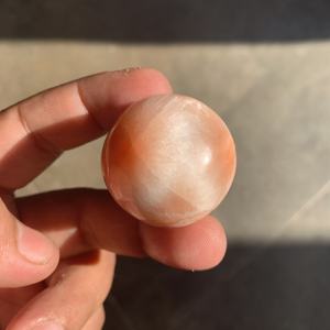 Brilliant Pink Scolecite <b>Crystal</b> Craft Gemstone <b>Sphere</b> 20mm Natural Ball Cut for Jewelry Making AAAAA Quality 40mm Height - Product Image 2