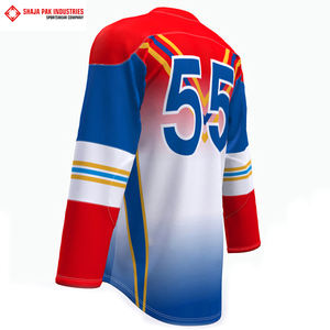 Camisetas de hockey sobre hielo de sublimación personalizables de alta calidad para entrenar trajes de equipo multicolor nombre personalizado número personalizado - Product Image 3