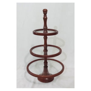 Serveur de gâteau à 2 niveaux de haute qualité serveur de gâteau polyvalent pour la décoration de mariage et de fête plateaux à gâteaux en métal en plusieurs couleurs - Product Image 5