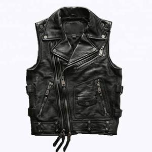 Súper diseño de alta calidad con Chaleco de cuero de color/Chaleco de cuero de fabricación de diseño excelente de calidad caliente - Product Image 5