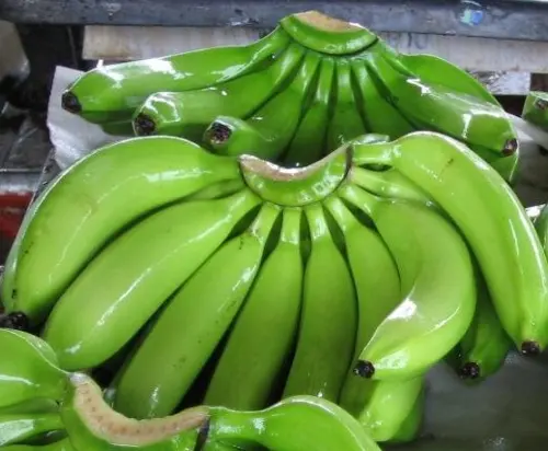 Banane créative, FRUIT banane verte, frais