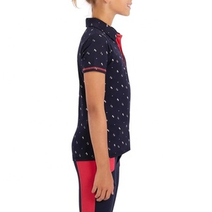 Polo équitation pour garçons, Polo à manches courtes, col en coton, Golf, garçons - Product Image 3