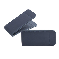 Penjepit Uang Kulit Asli Berkualitas Tinggi Model Slim RFID Zipper Vintage Custom Grosir dengan Logo dan Warna Sesuai Pesanan