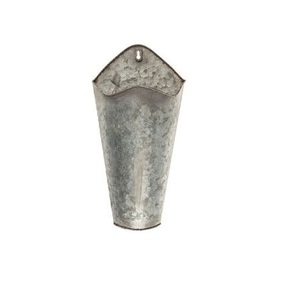 Macetero de pared para Casa de Campo de Navidad, contenedor de paja galvanizada encantadora, Juego de 2 plantas caseras con acabado rústico, con flores de transporte - Product Image 4