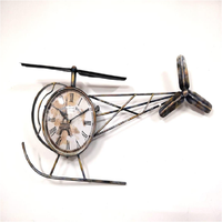 Horloge murale mécanique de style moderne Medieval Edge ME-WC03, de qualité supérieure, avec aiguilles circulaires en métal couleur chocolat.