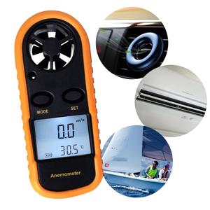 Medidor de mano Digital 2 en 1 de alta calidad, Mini anemómetro, medidor de temperatura de velocidad/termómetro de gráfico de barras, probador de flujo de viento de aire - Product Image 3