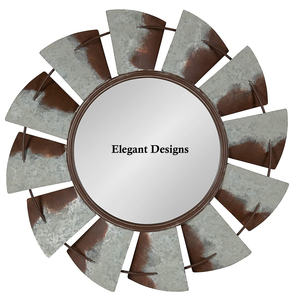 Miroir mural en métal élégant fait à la main de qualité supérieure Design unique Décoration de maison bon marché pour tenture murale - Product Image 1