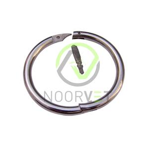 Anillo de toro de alta calidad, acero inoxidable, 2,75 pulgadas, con punto de piercing automático completo con tornillo de cizalla de latón - Product Image 1