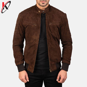 Chaquetas de cuero para hombre de moda 2025, chaqueta de gamuza de Otoño de Color sólido, chaqueta de terciopelo informal Simple Popular para hombre. - Product Image 2