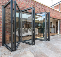 Panneaux en verre trempé double pour portes coulissantes pliantes industrielles modernes - Couleurs personnalisées Garantie 5 ans Décoration industrielle