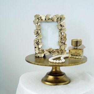 High quality golden Metal <b>Stand</b> Food Server Display Plate for home and restaurants - Product Image 3