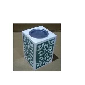 Caja de pañuelos con incrustaciones de hueso, nuevo diseño, caja de pañuelos de resina y hueso, accesorios de decoración para mesa de cocina y soporte para servilletas - Product Image 2