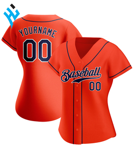 100% Polyester Softball Maillots Hommes Softball Uniformes Col En V Baseball Sublimation Votre Propre Conception Confortable Baseball Jersey - Product Image 4