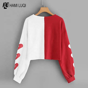 Vente en gros Solids rouge noir t-shirt recadrée dames t-shirt femmes hauts crop top t-shirts femmes T-Shirts premium, slim - Product Image 3